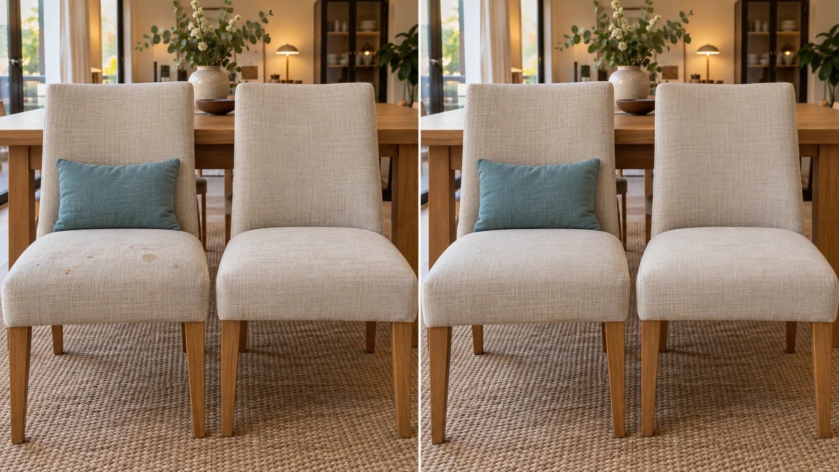 AI-voorbeeld van eetkamerstoelen